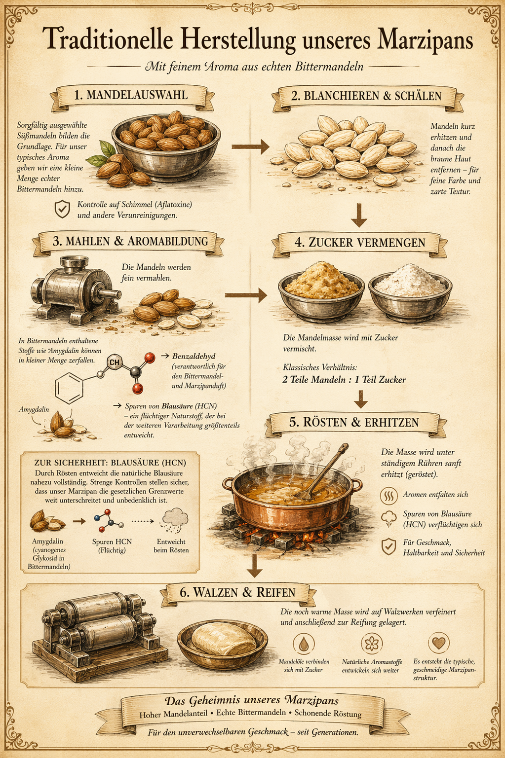 Traditionelle Herstellung unseres Marzipans